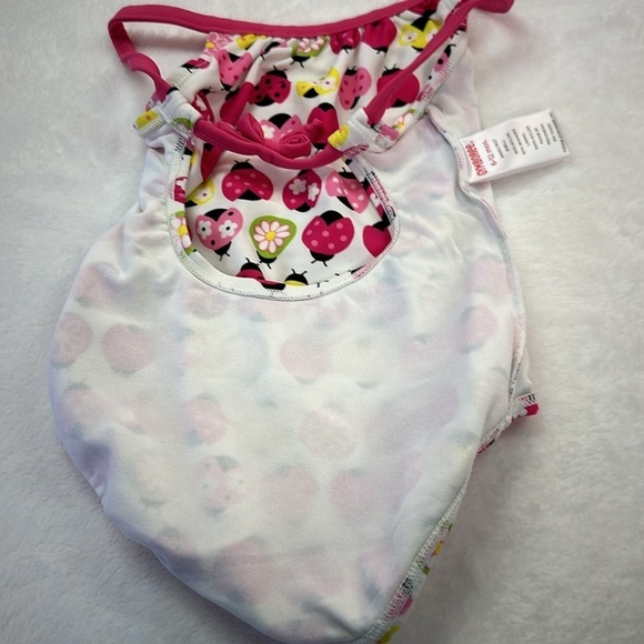 Gymboree Nylon/Spandex Ladybugs One Piece Infant Girls Swimsuit 6-12 Months - Picture 6 of 7